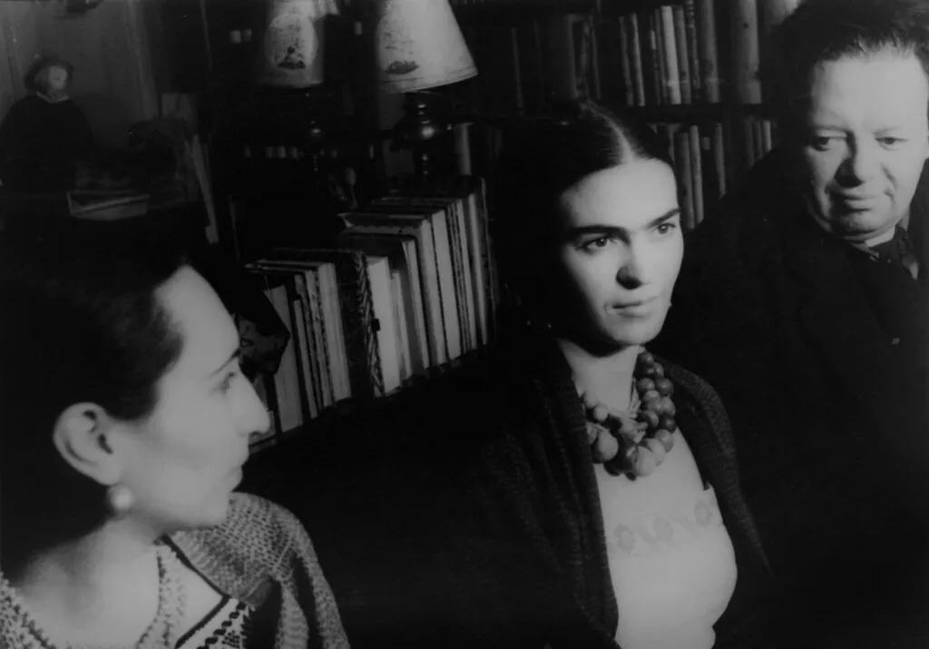 Frida Kahlo de Rivera, Diego Rivera and Malú Block